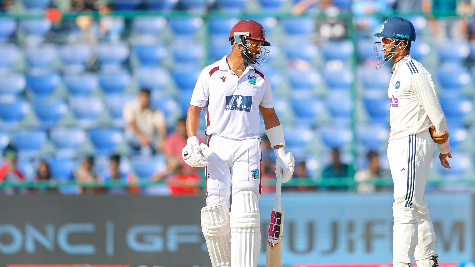 IND vs WI 2nd Test Day 3: Campbell and Hope Stage Defiant Fightback in Delhi